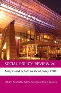 Cover: Social Policy Review 20 - Policy Press