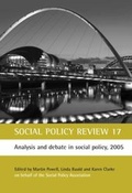 Cover: Social Policy Review 17 - Policy Press
