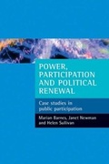 Cover: Power, participation and political renewal - Policy Press