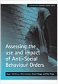 Cover: Assessing the use and impact of Anti-Social Behaviour Orders - Policy Press
