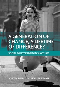 Enlarge image Cover: A generation of change, a lifetime of difference? - Policy Press