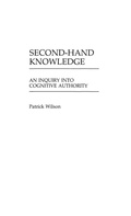 Cover: Second-Hand Knowledge - Praeger Publishers Inc