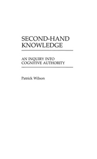 Enlarge image Cover: Second-Hand Knowledge - Praeger Publishers Inc