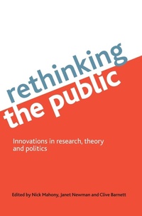 Enlarge image Cover: Rethinking the public - Policy Press