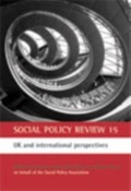 Cover: Social Policy Review 15 - Policy Press