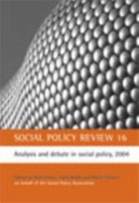 Enlarge image Cover: Social Policy Review 16 - Policy Press
