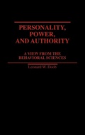 Cover: Personality, Power, and Authority - Praeger Publishers Inc