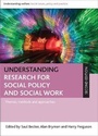 Cover: Understanding research for social policy and social work - Policy Press
