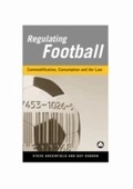 Cover: Regulating Football - Pluto Press