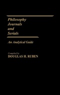Cover: Philosophy Journals and Serials - Greenwood Press