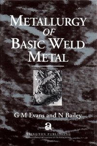 Enlarge image Cover: Metallurgy of Basic Weld Metal - Woodhead Publishing