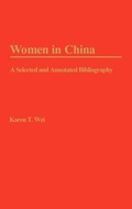 Cover: Women in China - Greenwood Press