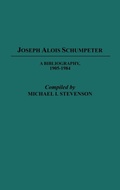 Cover: Joseph Alois Schumpeter - Greenwood Press