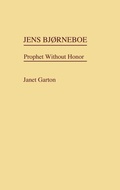 Cover: Jens Bjorneboe - Praeger Publishers Inc