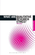 Cover: What are Qualitative Research Ethics? - Bloomsbury Publishing PLC