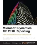 Cover: Microsoft Dynamics GP 2010 Reporting - Packt Publishing Limited