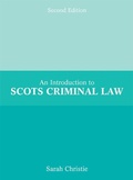 Cover: An Introduction to Scots Criminal Law - Discovery Press