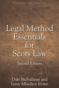 Cover: Legal Method Essentials for Scots Law - Discovery Press