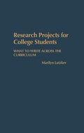 Cover: Research Projects for College Students - Greenwood Press