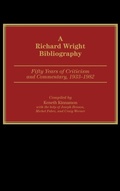 Cover: A Richard Wright Bibliography - Greenwood Press