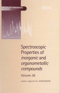 Abbildung von: Spectroscopic Properties of Inorganic and Organometallic Compounds - Royal Society of Chemistry