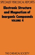 Cover: Electronic Structure and Magnetism of Inorganic Compounds - Royal Society of Chemistry