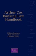 Cover: Arthur Cox Irish Banking Law Handbook - Tottel Publishing
