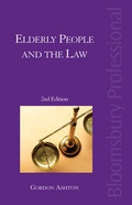 Cover: Elderly People and the Law - Tottel Publishing
