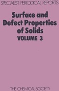 Cover: Surface and Defect Properties of Solids - Royal Society of Chemistry