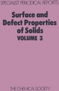 Enlarge image Cover: Surface and Defect Properties of Solids - Royal Society of Chemistry