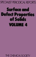 Cover: Surface and Defect Properties of Solids - Royal Society of Chemistry