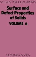 Cover: Surface and Defect Properties of Solids - Royal Society of Chemistry