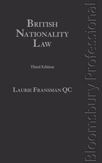 Abbildung von: Fransman's British Nationality Law - Bloomsbury Professional