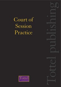 Enlarge image Cover: Court of Session Practice - Tottel Publishing