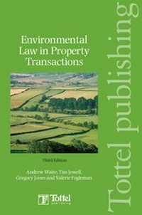 Bild: Environmental Law in Property Transactions - Tottel Publishing