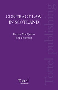 Abbildung von: Contract Law in Scotland - Tottel Publishing