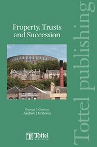 Enlarge image Cover: Property Trusts and Succession - Tottel Publishing