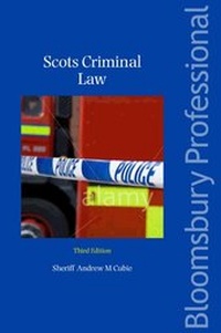 Enlarge image Cover: Scots Criminal Law - Bloomsbury Professional