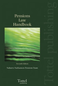 Abbildung von: Pensions Law Handbook - Tottel Publishing