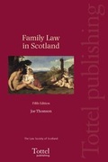 Cover: Family Law in Scotland - Tottel Publishing