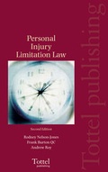 Cover: Personal Injury Limitation Law - Tottel Publishing