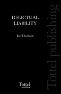 Cover: Delictual Liability - Tottel Publishing
