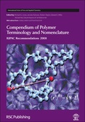 Cover: Compendium of Polymer Terminology and Nomenclature - Royal Society of Chemistry