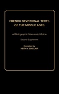 Cover: French Devotional Texts of the Middle Ages - Greenwood Press