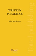 Cover: Written Pleadings - Tottel Publishing