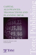 Cover: Capital Allowances 2007-2008 - Tottel Publishing