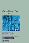 Cover: Capital Gains Tax 2007-2008 - Tottel Publishing