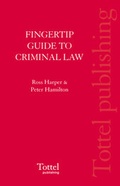 Cover: A Fingertip Guide to Criminal Law - Tottel Publishing