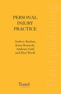 Cover: Personal Injury Practice - Tottel Publishing
