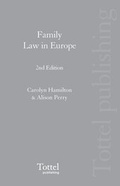 Bild: Family Law in Europe - Tottel Publishing